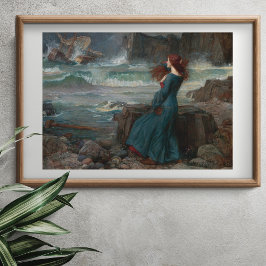 ミランダbyジョンウィリアム・ウォーターハウス ポスター