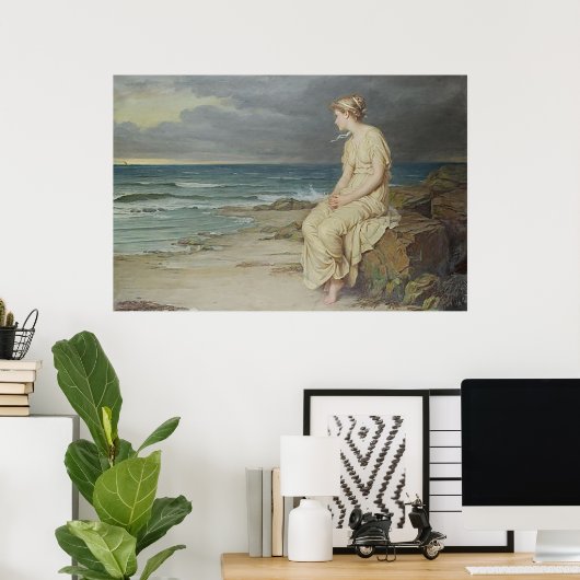 ミランダbyジョンウィリアム・ウォーターハウス ポスター (ホームオフィス)