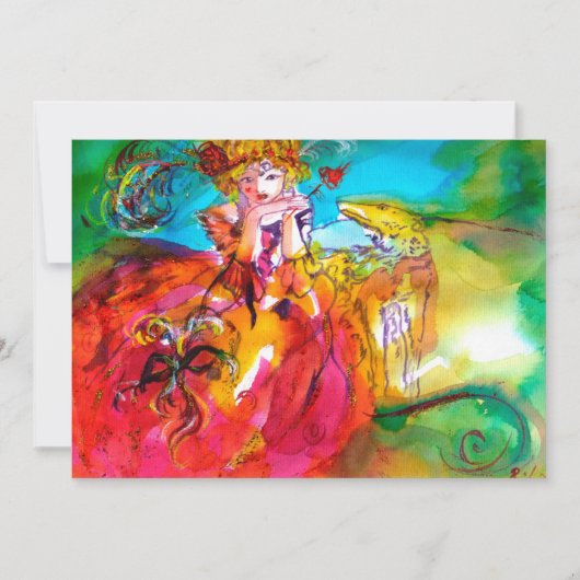 ミランチョリーナ　仮面舞踏会　黄色　茶色　赤　緑 (正面)