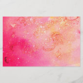 ミランドリナヴェネツィアカーニバルマスクモノグラムピンク 便箋 (裏面)