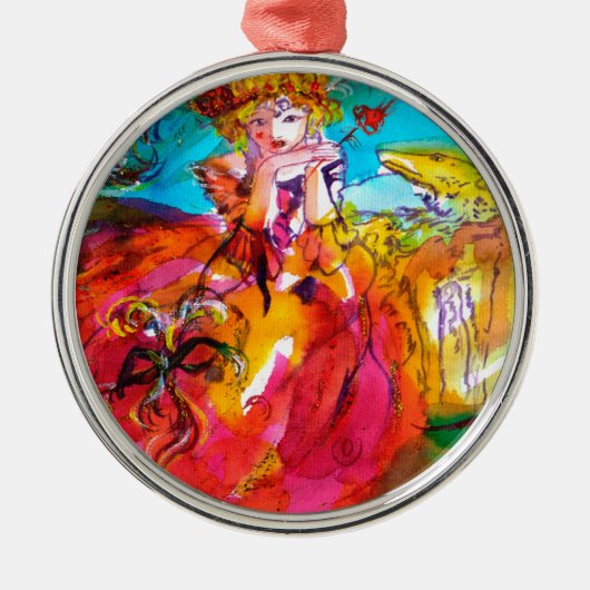 ミランドリナヴェネツィアカーニバルマスク メタルオーナメント (正面)