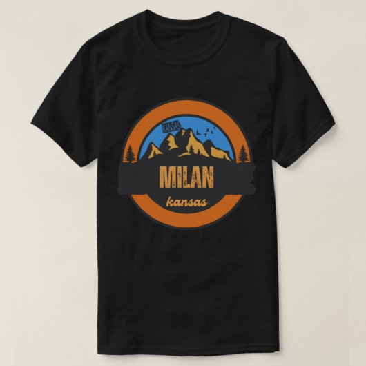 ミラン (カンザス州) Tシャツ (デザイン正面)