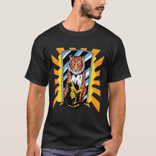 ミラーキャットトラ Tシャツ (正面)