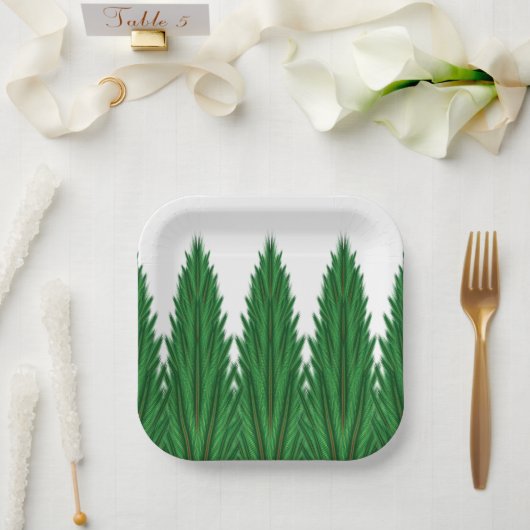 ミラーパインズ7インチ紙プレート ペーパープレート (ウェディング)