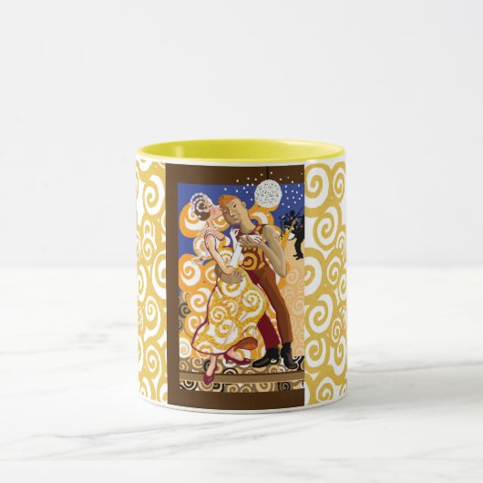 ミラーボール下の踊り マグカップ (中央)