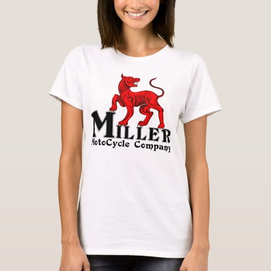 ミラーモトサイクルレディースリンガーT Tシャツ (正面)
