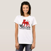 ミラーモトサイクルレディースリンガーT Tシャツ (正面フル)