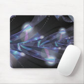 ミラーライト離れにキャストされた熱帯ブルーのレンズ マウスパッド (マウス)
