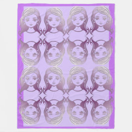 ミラーレディース縁ど フリースブランケット