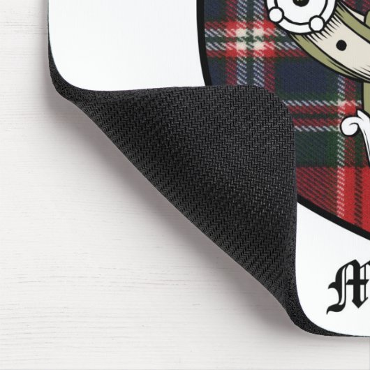 ミラー一族はバッジのタータンチェックの頂点に達します マウスパッド (コーナー)