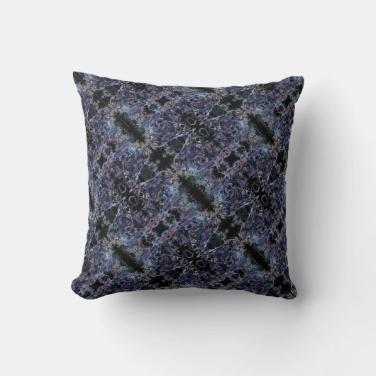 ミラー化されたフローラデザイン クッション (正面)