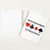 ミラー化された配布物を持つ手が終了遊 プランナー手帳 (ディスプレー)