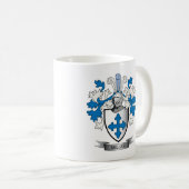 ミラー家紋の紋章付き外衣 コーヒーマグカップ (正面右)