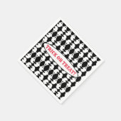 ミラー幽霊パターンナプキン スタンダードカクテルナプキン (角)