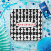 ミラー幽霊パターン正方形紙プレート ペーパープレート (パーティー)