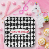 ミラー幽霊パターン正方形紙プレート ペーパープレート (パーティー)