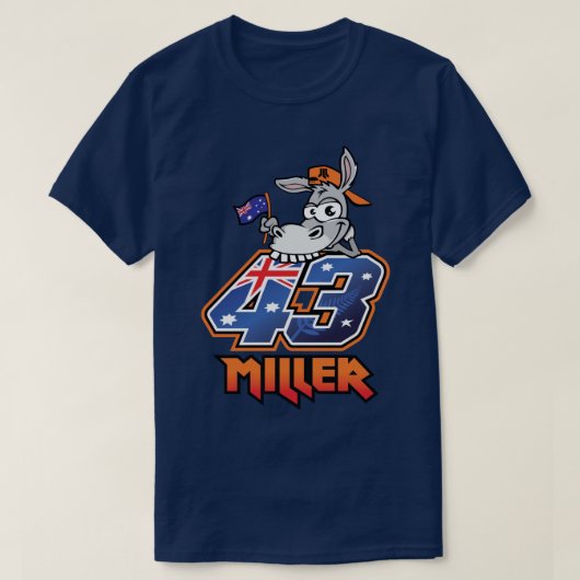 ミラー番号43オーストラリア Tシャツ (デザイン正面)