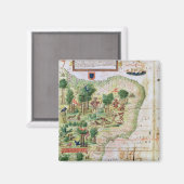 ミラー・アトラスのブラジル マグネット (正面/裏面)