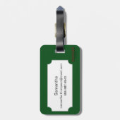 ミラー: ヒマワリ ラゲッジタグ (裏面縦)