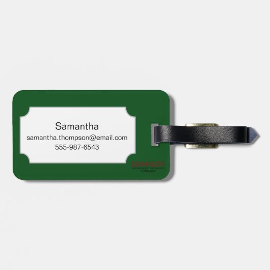 ミラー: ヒマワリ ラゲッジタグ (裏面横)