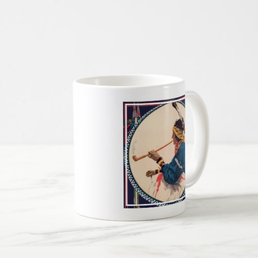 ミラー・ブラザーズ。101牧場，ワイルドウエストサーカスのポスター コーヒーマグカップ (正面右)