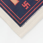 ミラー・ブラザーズ。101牧場，ワイルドウエストサーカスのポスター フリースブランケット (角)