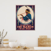 ミラー・ブラザーズ。101牧場，ワイルドウエストサーカスのポスター ポスター (キッチン)