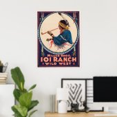 ミラー・ブラザーズ。101牧場，ワイルドウエストサーカスのポスター ポスター (ホームオフィス)