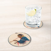 ミラー・ブラザーズ。101牧場,ワイルドウエストサーカスのポスター ラウンドペーパーコースター (インサイチュ)