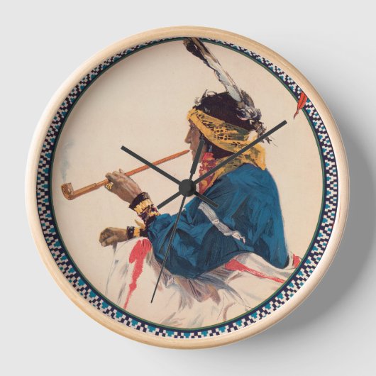 ミラー・ブラザーズ。101牧場,ワイルドウエストサーカスのポスター 壁時計 (正面)