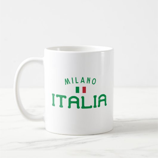 ミラ動揺してノイタリア（ミラノイタリア） コーヒーマグカップ (左)