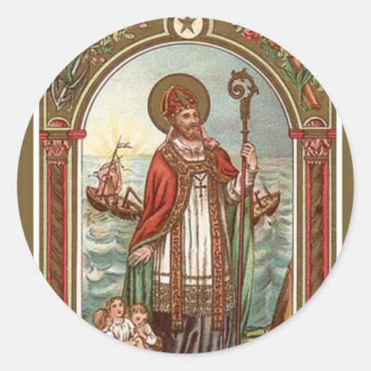 ミラ司教の聖ニコラス ラウンドシール (正面)