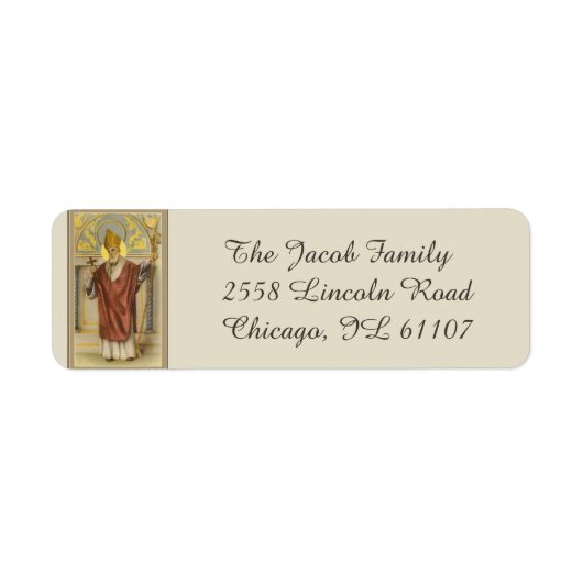 ミラ司教の聖ニコラス ラベル (正面)