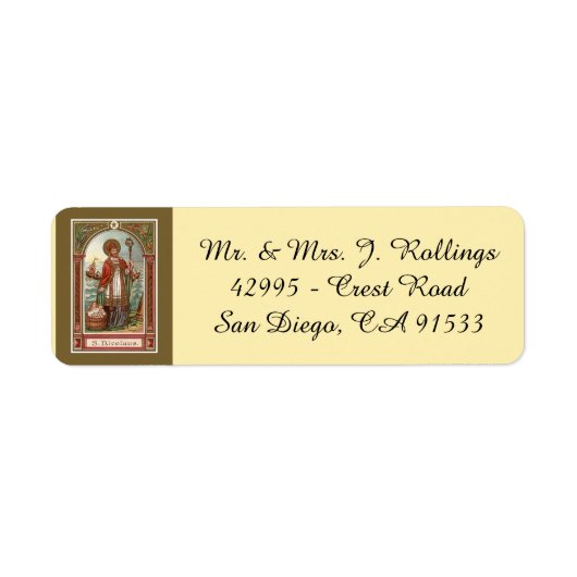 ミラ司教の聖ニコラス ラベル (正面)