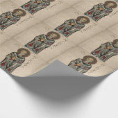 ミラ模様の水の色のセント・ニック・サン・ニコラス ラッピングペーパー (角)