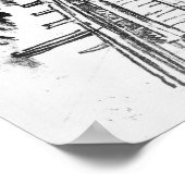 ミラ素晴らしフローレスの鶴ロック – ジョセフ・ペネル ポスター (角)