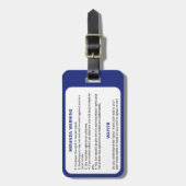 ミラ警告ンダの警察旗 ラゲッジタグ (正面縦)