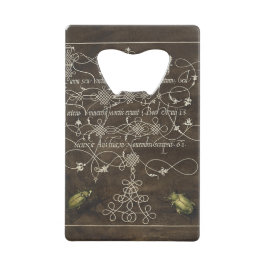 ミラ・カリラヒエ産のカブトムシとスカラブ クレジットカード栓抜き