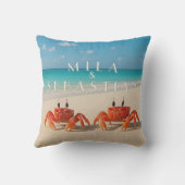 ミラ & セバスチャン - オーダーメイドのアウトドアピロー アウトドアクッション (裏面)