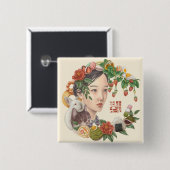 ミラKira及び友人 缶バッジ (正面&裏面)