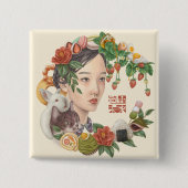 ミラKira及び友人 缶バッジ (正面)