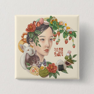 ミラKira及び友人 缶バッジ