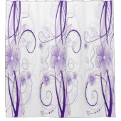 ミリアムパープルシャワーカーテン シャワーカーテン (正面)