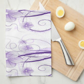 ミリアムパープルタオル キッチンタオル (四つ折り)