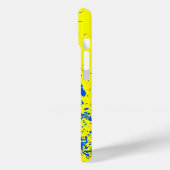 ミリアム名テンプレートレモングリーンブルーインクステイン Case-Mate iPhoneケース (裏面 / 左)