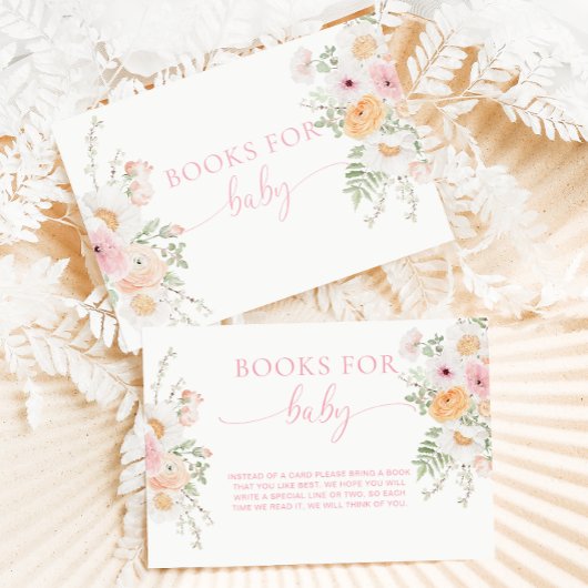 ミリエーフローラ赤ちゃんシャワー本ベビー要求 エンクロージャーカード