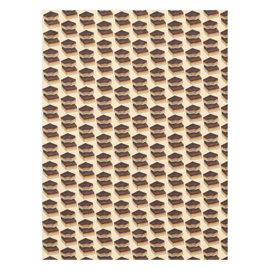 ミリオネアのショートブレッドキャラメルブリティッシュトレイベーク テーブルクロス (正面)