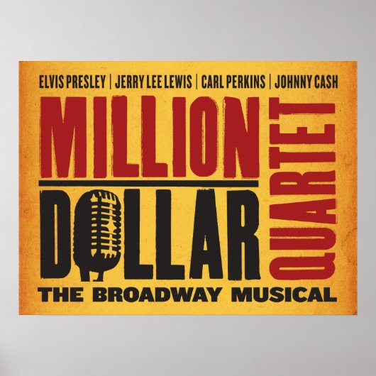 ミリオンドルカルテットのロゴ ポスター (正面)