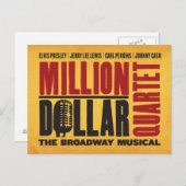 ミリオンドルカルテットのロゴ ポストカード (正面/裏面)