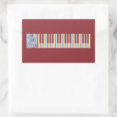 ミリオンドルカルテットピアノ 長方形シール (バッグ)